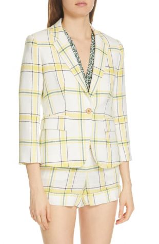 Veronica Beard Schoolboy Plaid Dickey 