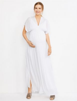 Splendid Smocked Waist Maternity Dress