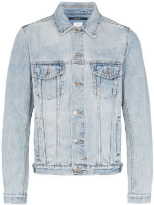 Veste En Denim à Effet Délavé  KSUBI