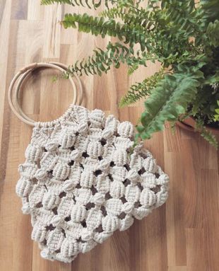 sac à main en macramé