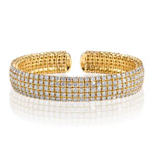 Jewelry Five Row Diamond Bangle