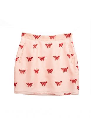 Butterfly Embroidered Mini Skirt