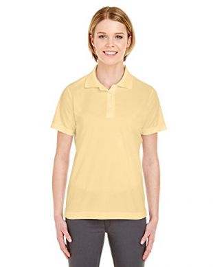 UltraClub Ladies' Cool & Dry Mesh Piqué Polo M Yellow Haze