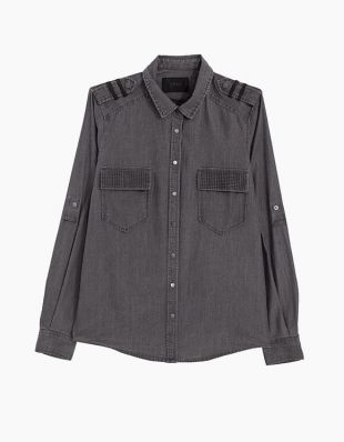 Chemise denim femme