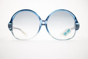 Lunettes de soleil Vintage | Tour des lunettes de soleil Oversize bleus clair | stock d’invendus des années 1970 - 1070 bleu