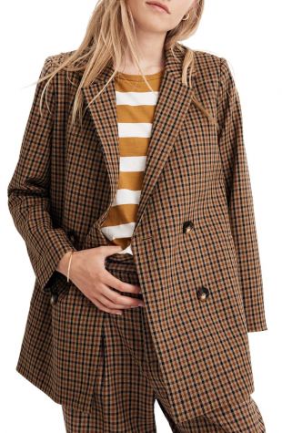 Caldwell Plaid Double Breasted Blazer