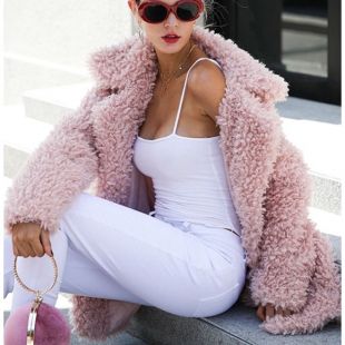 Fluffy Faux Fur Oversized Coat