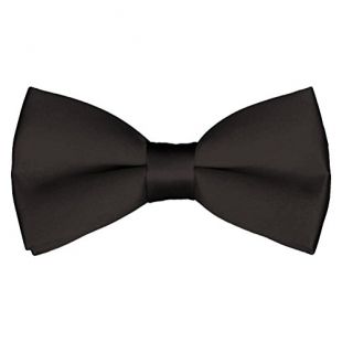 Mens Classic Pre-Tied Satin Formal Tuxedo Bowtie Adjustable Length Large Variety Colors Available, by Platinum Hanger (Black)