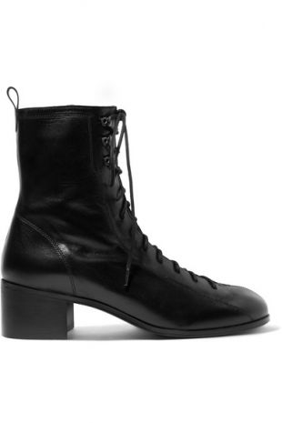 By Far Bota Leather Ankle Boots