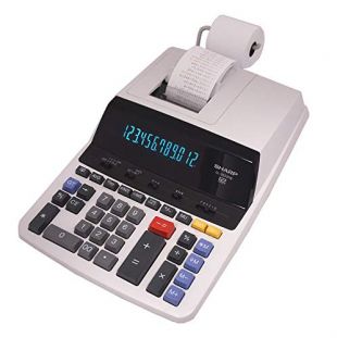 Sharp EL-2630PIII Two-Color Printing Calculator 4.8 Lines/Sec 4" Black/Red