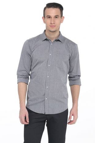 Basics Slim Fit Frost Grey Shirt