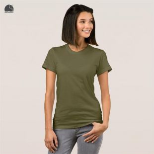 Army Green T Shirt Slim Fit Lady