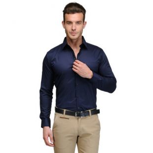 Mens Navy Blue Shirt