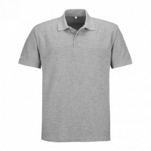 Grey Melange Polo T  Shirt