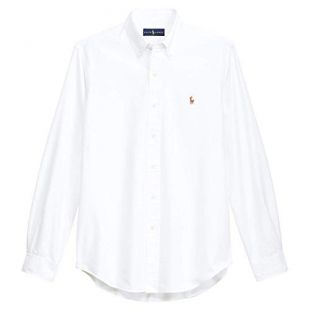 Mens Classic Fit Oxford Longsleeve Buttondown Shirt (Medium, ClassicWhite)