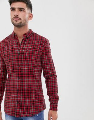 New Look - Chemise à carreaux rouges | ASOS