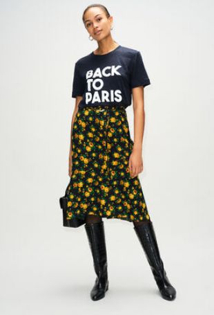 T-Shirt Sérigraphié Back To Paris