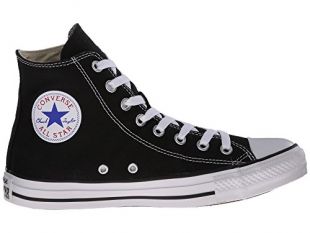Converse Women's Chuck Taylor High Tops (6.5 B(M) US Women / 4.5 D(M) US Men, Black)