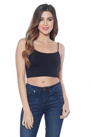 Alexander + David Women's Cropped Seamless Tank Top Soft Basic