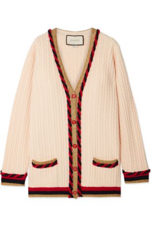 Gucci - Oversized wool and cashmere-blend cardigan