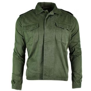 Véritable armée belge veste combat champ chemise OD vert boutonné