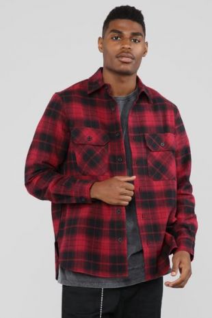 Kane's Long Sleeve Flannel Top - Red/Black