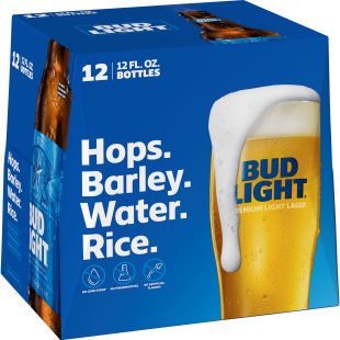 Bud Light® Beer, 12 Pack 12 fl. oz. Bottles - Walmart.com