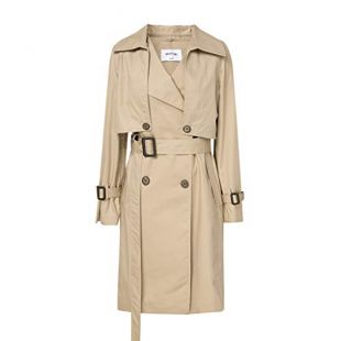 Trench-Coat Mi-long Pour Femme, Veste Coupe-vent Avec Coutures Au Dessus Du Genou Impermeable Nouveau Temperament Francais Printemps 2022