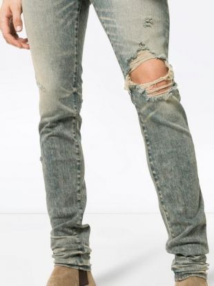 Amiri Distressed Skinny Jeans - Farfetch