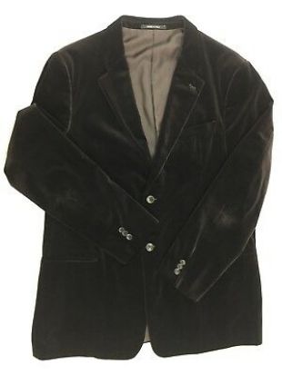 Brown Velvet Evening Smoking Jacket Blazer