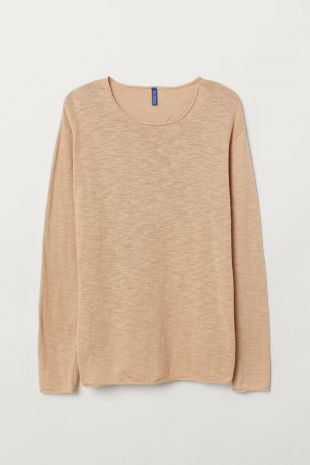 Slub-knit Sweater - Beige melange - Men | H&M US