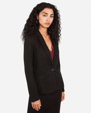 Black Ponte Clean Core Blazer