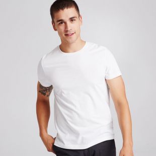 Jules - Tee shirt col rond uni Blanc Homme - Jules