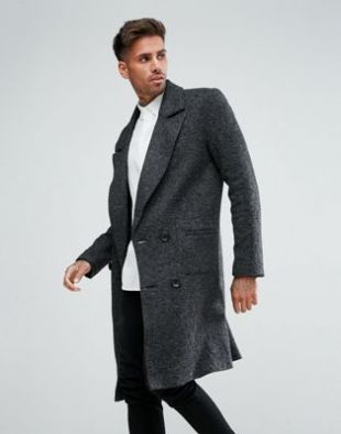 Smart Overcoat In Dark Grey