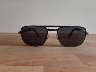 Police lunettes de soleil vintage carrés lunettes plein noir et or cool shades 70 s 80 s oldschool en pilote de lunettes de soleil homme Italie
