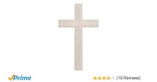 Darice 9180-33 Unfinished Wooden Wall Cross