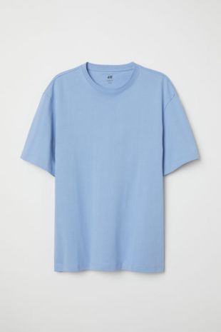 T-shirt Loose Fit Light blue - Men
