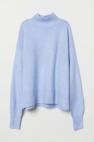 Pull col roulé