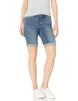 Amazon Essentials Bermuda en denim pour femme 25,4 cm, Vintage Wash, US 8 (EU M)