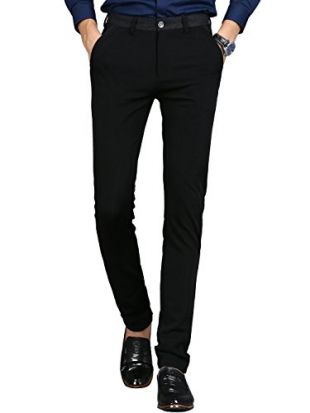 vegorrs - VEGORRS Men's Wrinkle-Free Slim Fit Dress Pants Stretch ...