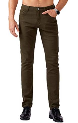 ZLZ Men's Slim Fit Stretch Comfy Fashion Denim Jeans Pants