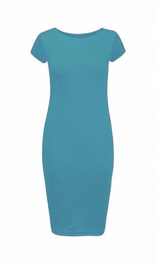 Mididress in Teal