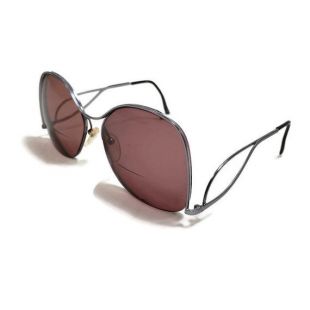 Lunettes de Prescription pour le cadre métallique vintage, demi jante Gunmetal gris fil verres, bras inversé lunettes, lunettes de vue Vintage
