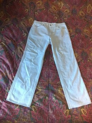 Lee 36 X 30 NEW Chambray Bellbottoms Denim Blue Bell Bottoms Flare Jeans Pantalon Rare Cotton Deadstock 60s 70s Bootcut Talon Zip