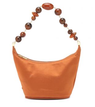 Gia Silk Satin Shoulder Bag