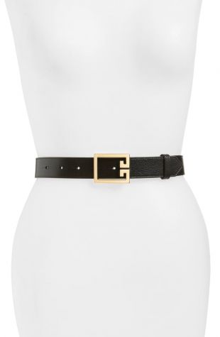 2G Buckle Leather Belt