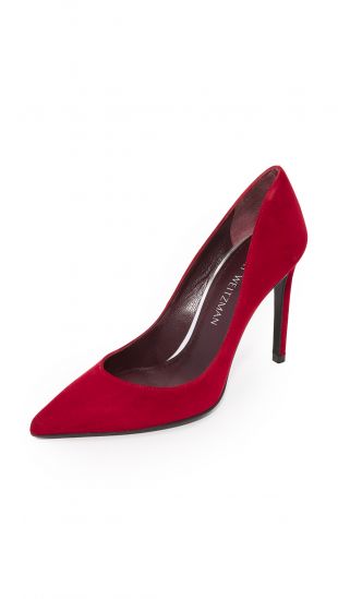 Curvia Pumps in Scarlett