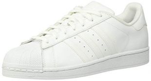 adidas Originals Men's Superstar Sneaker, White/White/White, 11 M US