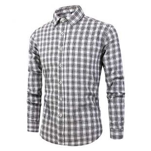 Chemise Mountain Hardwear Homme – Taille M – Gris à Carreaux – Manches Longues – Coton