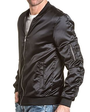 Project X - PROJECT X - Bomber Satin Homme Noir